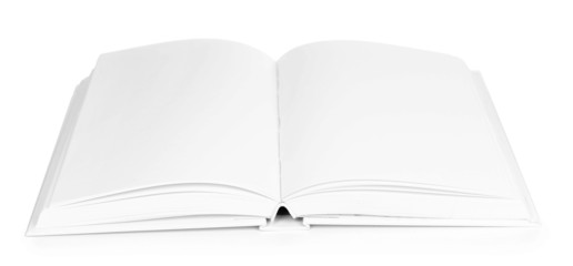 Blank book isolated on white