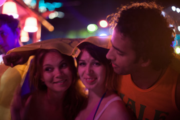 There are about 10000 people every month at this Phangan beach