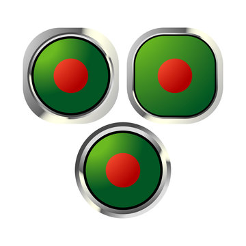 Bangaladesh flag button