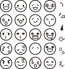 おもしろい表情のアイコン