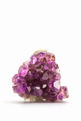 Crystal Stone, purple rough amethyst crystals.