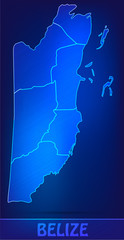 Karte von Belize