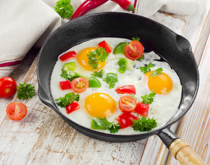 Fried eggs