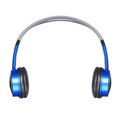 Headphones isolated on white. Music