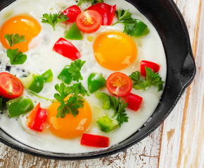 Fried eggs