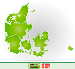 Karte von Daenemark