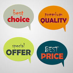 speech bubbles flat
