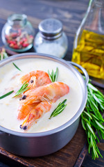 soup with shrimps