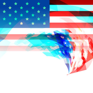 creative 4th of july america background