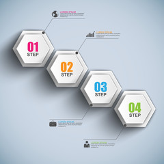 Infographics vector design template