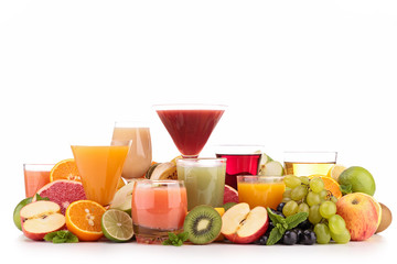 assortment of juice