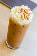 Iced coffee mocha