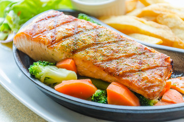 Salmon grilled