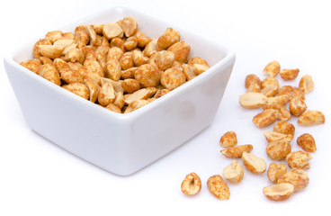 Roasted peanuts in a cup