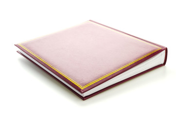 Old vintage book isolated on white background