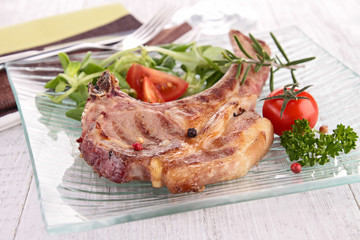 grilled lamb chop