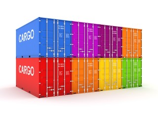 Obraz premium Colorful containers.