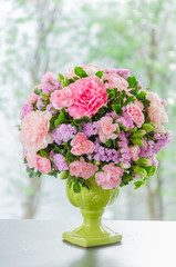 Bouquet in vase
