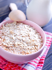 oat flakes and milk