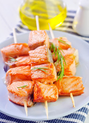 salmon kebab