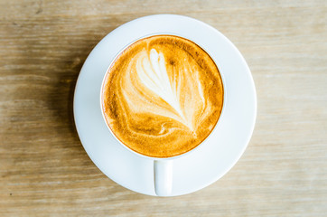 Latte coffee