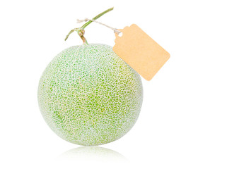 Big fresh Melon and blank tag