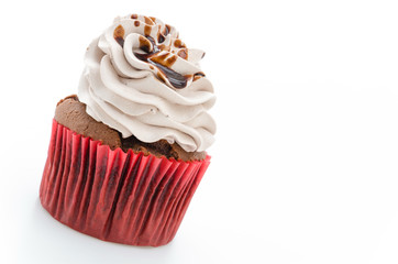 Cupcakes isolated on white background