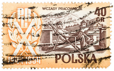 Old Polish stamp