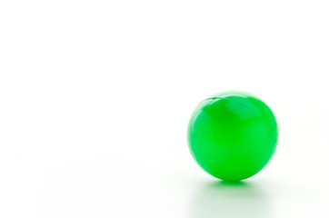 Color ball isolated white background
