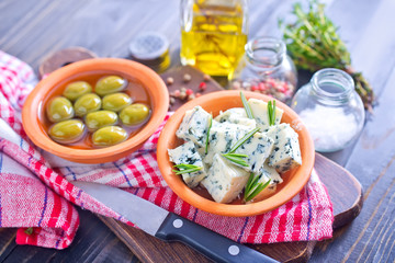 cheese and olives