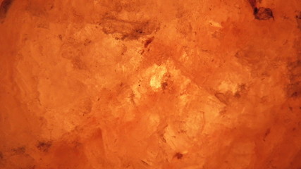 Photo included rock salt lamps from close up.