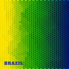 brazil flag illustration - obrazy, fototapety, plakaty