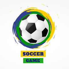 abstract grunge style football