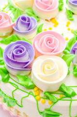 Fototapeta na wymiar Flower cakes