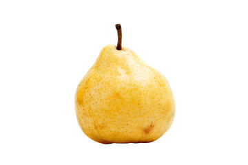 one pear on a white background