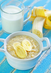 oat flakes with banana