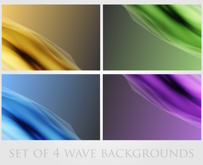 dark set waves  lines abstract background illustration