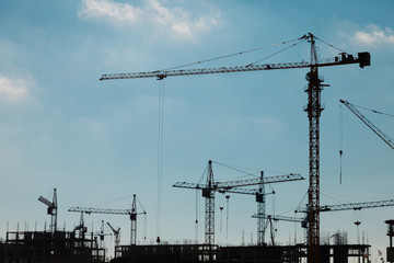 Construction cranes