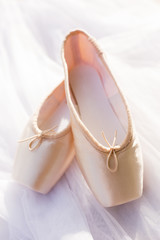 Ballet pointe shoes