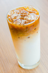 Iced latte coffee