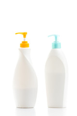 Plastic bottle isolated white background