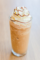 Mocha coffee frappe