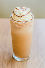 Mocha coffee frappe