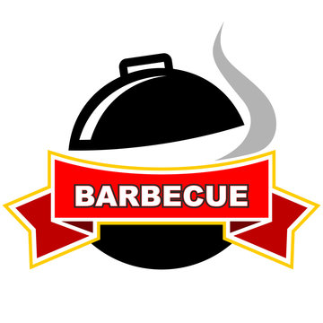 Vector barbecue label design.