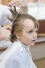 Kid at Barbershop