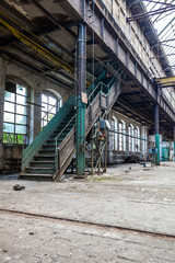 Stahltreppe Fabrik Nostalgie