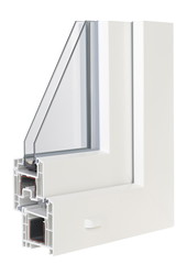 Obraz premium Pvc profile windows with insulation glazing