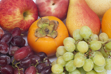 Naklejka na ściany i meble Colorful fresh and ripe fruits.