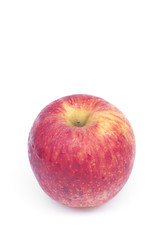 Fresh red apple isolated on white background.