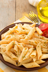 pasta Penne in plate